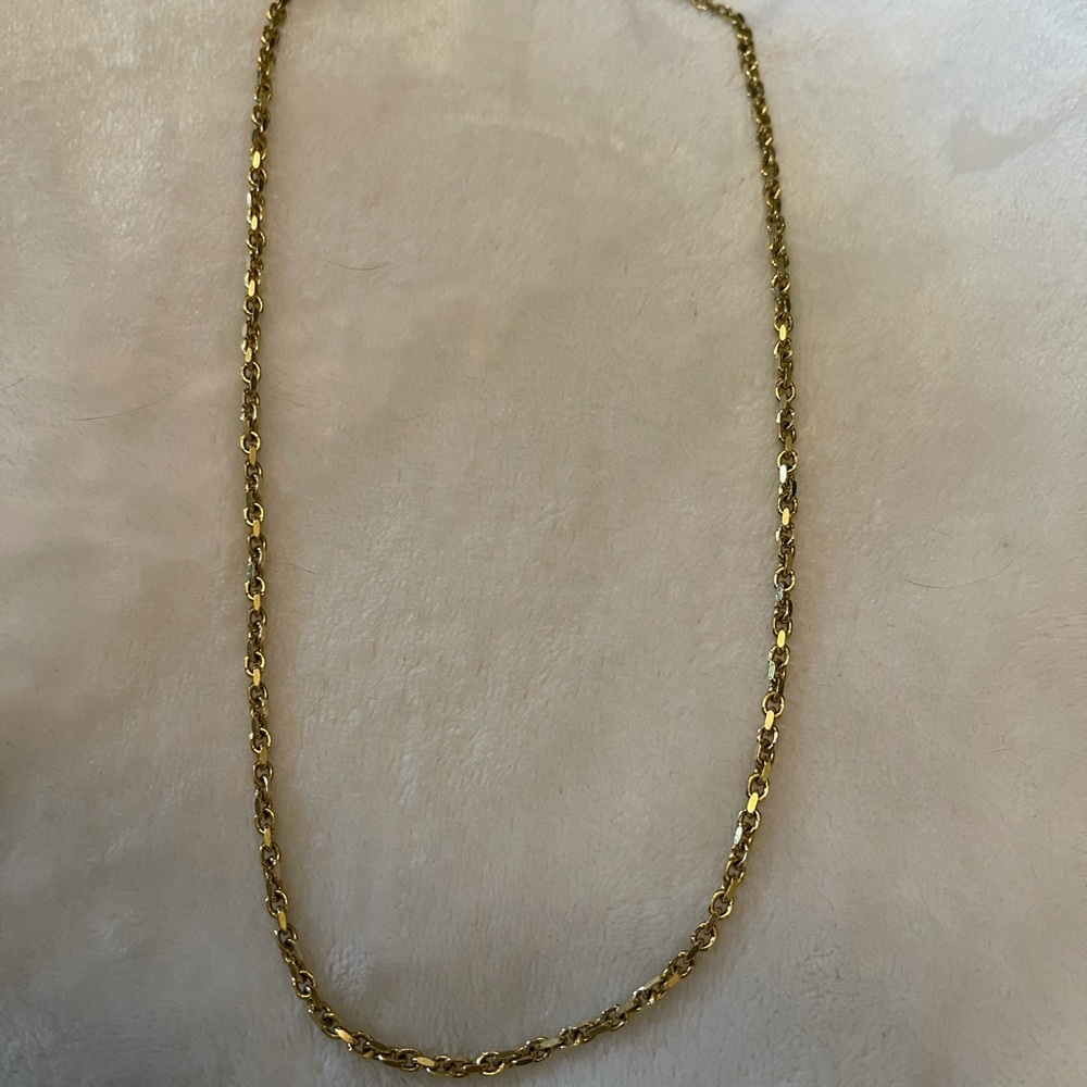 10K Gold Rolo Cable Chain Necklace - Great Condition - 15 Grams - 20 inches